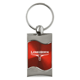Autogold® - Longhorn Skull Rectangular Wave Key Chain