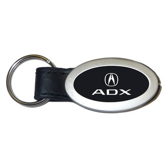Autogold® - ADX Logo Oval Leather Key Chain