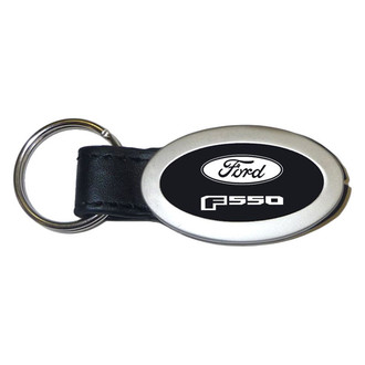 Autogold® - F-550 Logo Oval Leather Key Chain