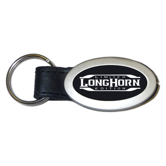 Autogold® - Longhorn Limited Edition Logo Oval Leather Key Chain