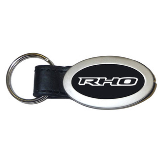 Autogold® - RHO Logo Oval Leather Key Chain