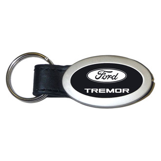 Autogold® - Tremor Logo Oval Leather Key Chain