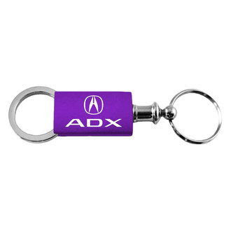 Autogold® - ADX Logo Purple Anodized Aluminum Valet Key Chain