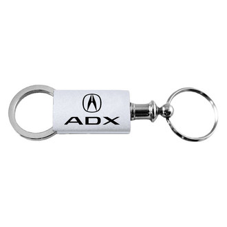 Autogold® - ADX Logo Silver Anodized Aluminum Valet Key Chain