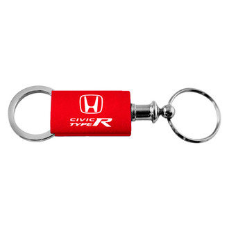 Autogold® - Civic Type R Logo Red Anodized Aluminum Valet Key Chain