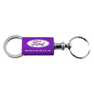 Autogold® - Maverick 2022 Logo Purple Anodized Aluminum Valet Key Chain