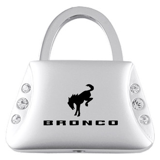 Autogold® - Bronco 2020 Logo Jeweled Purse Key Chain