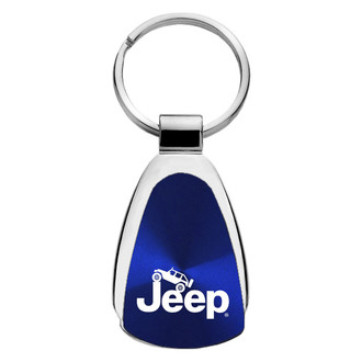 Autogold® - Jeep Climbing Logo Teardrop Key Chain