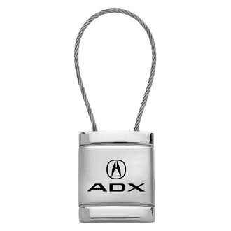Autogold® - ADX Logo Satin Chrome Cable Key Fob