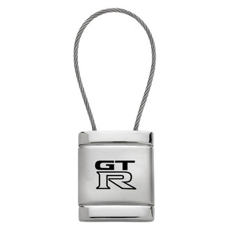 Autogold® - GTR Logo Satin Chrome Cable Key Fob