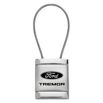 Autogold® - Tremor Logo Satin Chrome Cable Key Fob