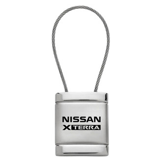 Autogold® - Xterra Logo Satin Chrome Cable Key Fob