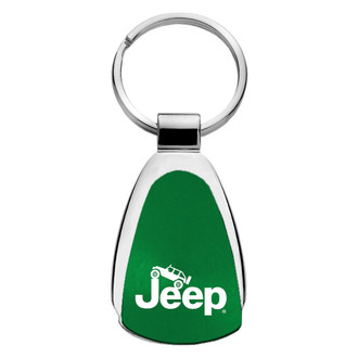 Autogold® - Jeep Climbing Logo Teardrop Key Chain