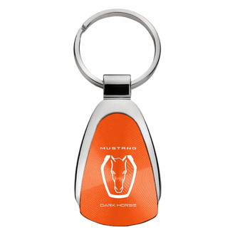 Autogold® - Mustang Dark Horse Logo Teardrop Key Chain