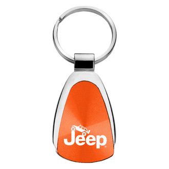 Autogold® - Jeep Climbing Logo Teardrop Key Chain