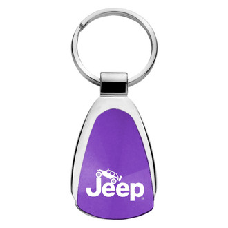 Autogold® - Jeep Climbing Logo Teardrop Key Chain
