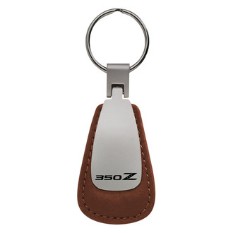 Autogold® - 350Z Logo Leather Teardrop Key Fob