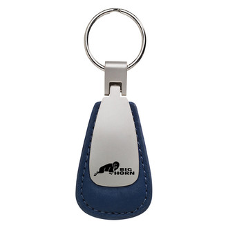 Autogold® - Big Horn Logo Leather Teardrop Key Fob