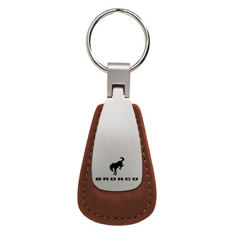 Autogold® - Bronco 2020 Logo Leather Teardrop Key Fob