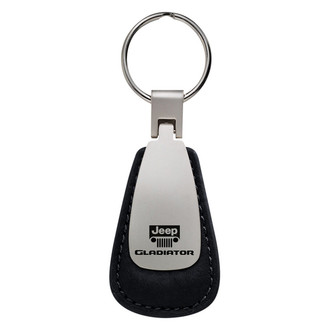 Autogold® - Gladiator Logo Leather Teardrop Key Fob