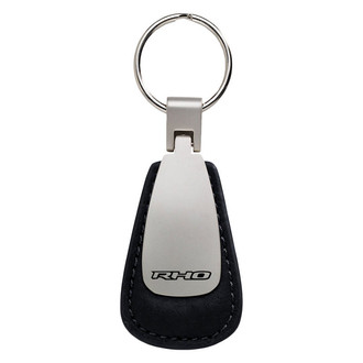 Autogold® - RHO Logo Leather Teardrop Key Fob