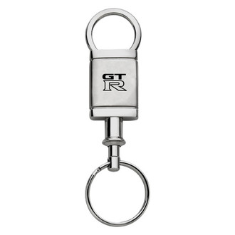 Autogold® - GTR Logo Satin Chrome Aluminum Valet Key Chain