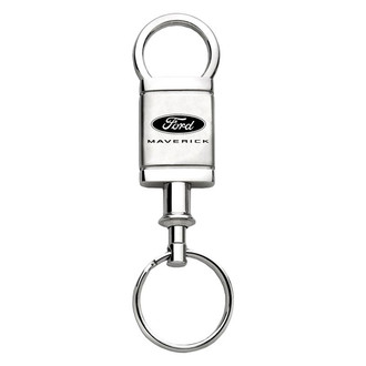 Autogold® - Maverick 2022 Logo Satin Chrome Aluminum Valet Key Chain
