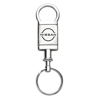 Autogold® - Leaf Logo Satin Chrome Aluminum Valet Key Chain
