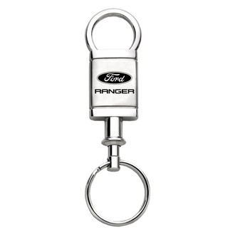Autogold® - Ranger Logo Satin Chrome Aluminum Valet Key Chain