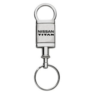 Autogold® - Titan Logo Satin Chrome Aluminum Valet Key Chain