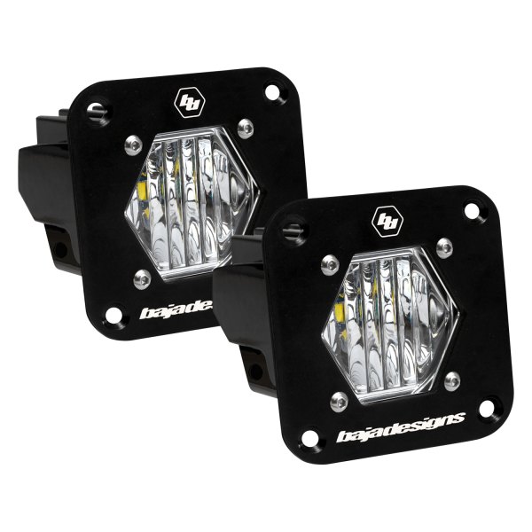 Baja Designs® - S1 Series Flush Mount 2.1" 2x20W Square Wide Cornering Beam LED Lights