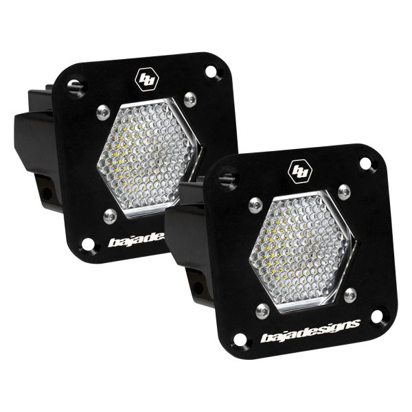 Baja Designs® - S1 Series Flush Mount 2.1" 2x20W Square Work/Scene Beam LED Lights