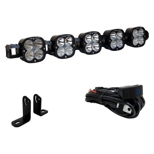 Baja Designs® - Shock Tower XL Sport™ Linkable 5x26W Square LED Light Kit, Full Set