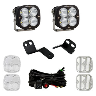 Baja Designs® - A-Pillar Mounted XL Sport™ 4.43" 2x26W Square Spot Beam LED Light Kit