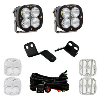 Baja Designs® - A-Pillar Mounted XL Pro™ 4.43" 2x40W Square Spot Beam LED Light Kit