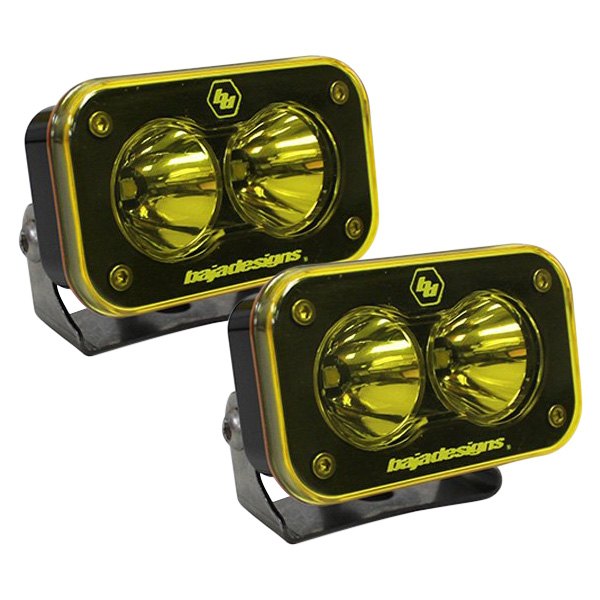 Baja Designs® - S2 Pro™ 3"x2" 2x24W Work/Scene Beam Amber LED Lights