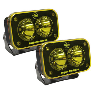 Baja Designs® - S2 Pro™ 3"x2" 2x24W Rectangular Work/Scene Beam Amber LED Lights