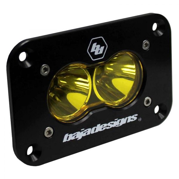 Baja Designs® - S2 Sport™ Flush Mount 3"x2" 12W Work/Scene Beam Amber LED Light