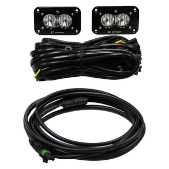 Baja Designs® - S2 Sport™ Backup Flush Mount 3"x2" 2x12W Rectangular LED Lights