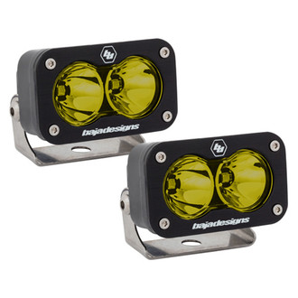 Baja Designs® - S2 Sport™ 3"x2" 2x12W Rectangular Work/Scene Beam Amber LED Lights