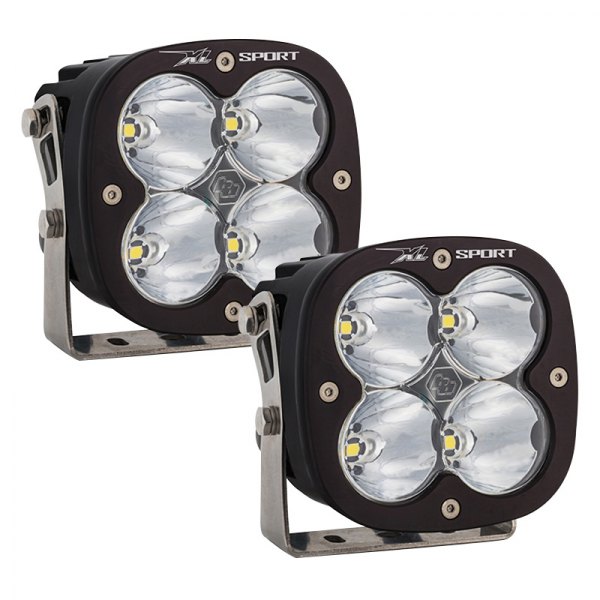 Baja Designs® - XL Sport™ 4.43" 2x20W Square High Speed Spot Beam LED Lights