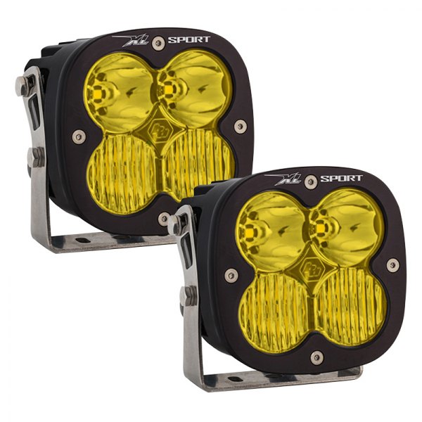 Baja Designs® - XL Sport™ 4.43" 2x26W Square Driving/Combo Beam Amber LED Lights