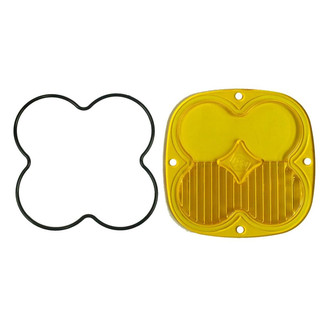 Baja Designs® - 4.43" Interchangeable Square Amber Plastic Driving/Combo Beam Lens for XL Pro, Sport™