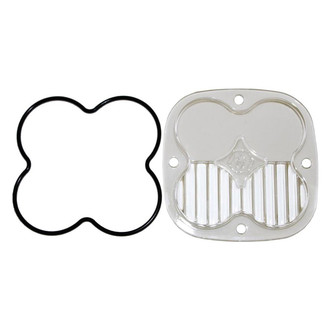 Baja Designs® - 3" Interchangeable Square Clear Plastic Driving/Combo Beam Lens for Squadron Pro™, Sport™