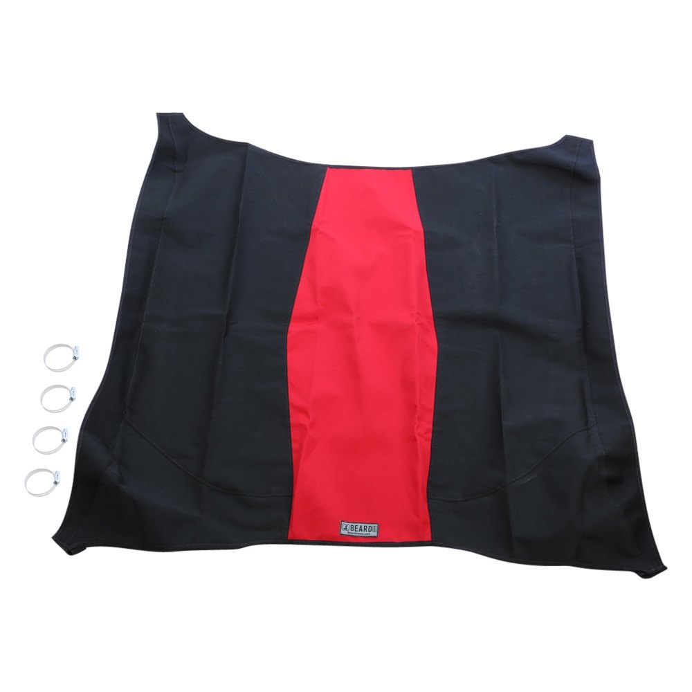 Beard Seats® 87541082 Black/Red Bimini Top