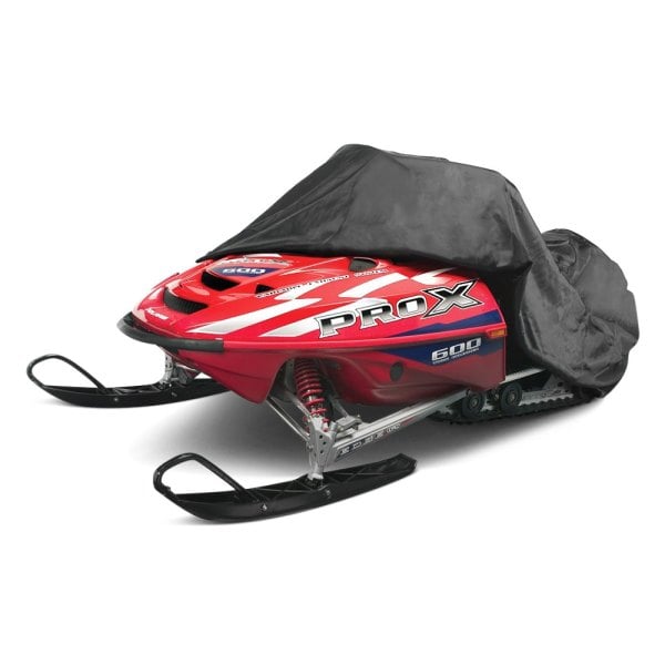 Budge® - Trailerable Black Snowmobile Cover (115"L X 51"W X 48"H)