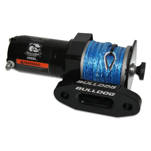 Bulldog Winch® 15010 2,000 lbs Side Drum Winch with 40' Synthetic
