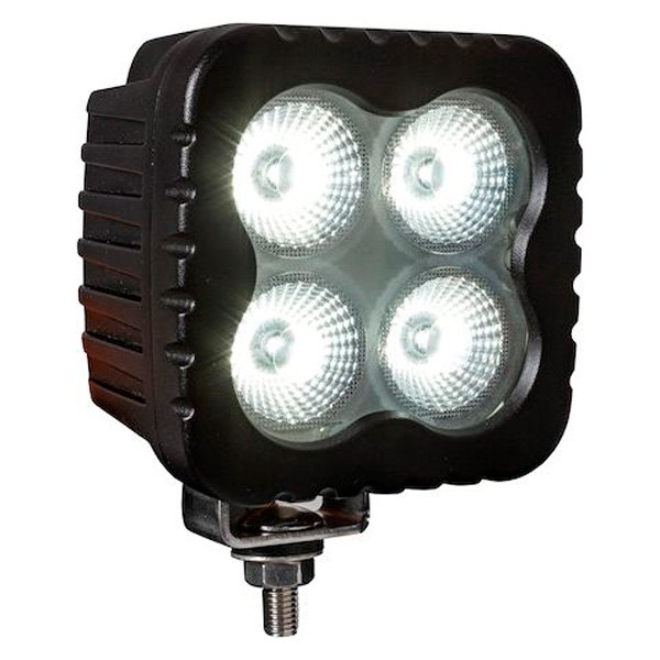 Buyers® - Heated Stud Mount 4" 80W Square Flood Beam LED Light