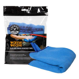 Chemical Guys® - 24" x 16" Blue Waffle Weave Glass and Window Microfiber Towel