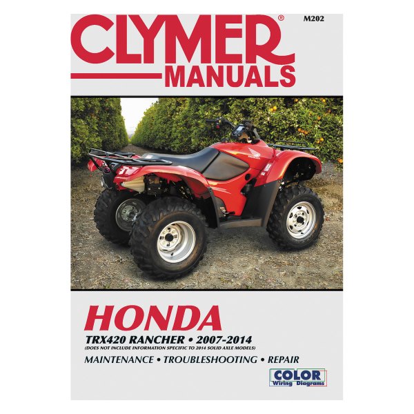 Clymer® - Honda TRX420 Rancher 2007-2014 Repair Manual